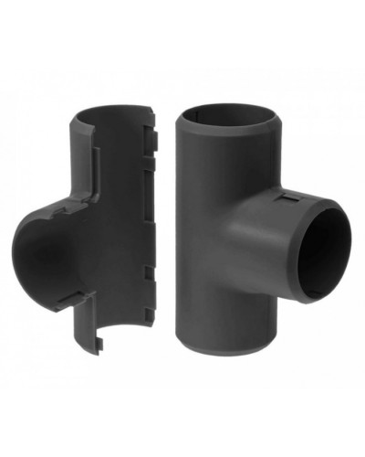 Тройник разборный черный д16 (5шт/500 шт уп/кор) Промрукав (PR13.0177) в Москве Повороты, муфты, тройники Pintop.ru