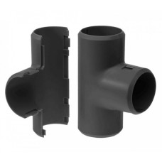 Тройник разборный черный д20 (5шт/400шт уп/кор) Промрукав (PR13.0178)