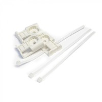 Комплекты крепления площадка для прямого монтажа белая со стяжкой 2,5х100 мм (100 шт) Промрукав (PR13.02512)