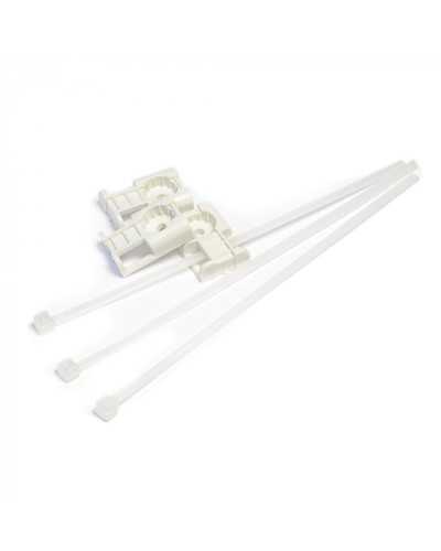 Комплекты крепления площадка для прямого монтажа белая со стяжкой 3,6х150 мм (100 шт) Промрукав (PR13.02514) в Москве Аксессуары для кабель-канала Pintop.ru