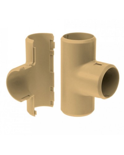 Тройник разборный сосна д16 (5шт/500 шт уп/кор) Промрукав (PR13.0251) в Москве Повороты, муфты, тройники Pintop.ru