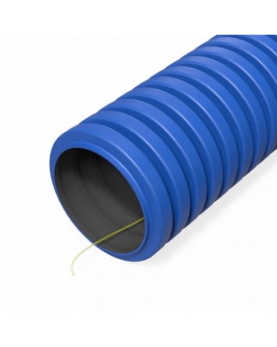 Труба гофрированная двустенная ПНД гибкая тип 450 (SN29) с/з синяя d40 мм (150м/уп) Промрукав (PR15.0273) в Москве Труба гофрированная Pintop.ru