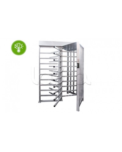 Турникет полноростовой с подогревом 3V RUBEZH STRAZH Model X УХЛ 2.1 OSDP MF (T-1000) в Москве Турникеты Pintop.ru