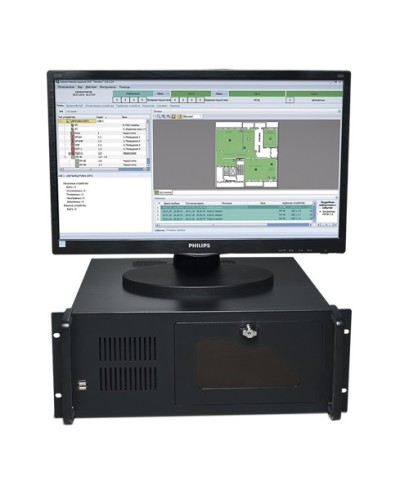 Центральный прибор индикации и управления ЦПИУ Рубеж исп.2 в Москве Адресная система пожарной сигнализации РУБЕЖ Pintop.ru