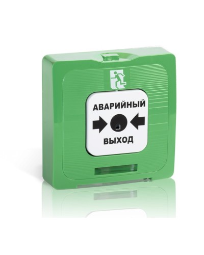 Элемент дистанционного управления Рубеж ИР 513-10 исп.1 Аварийный выход (зеленый) в Москве Извещатели охранные Pintop.ru