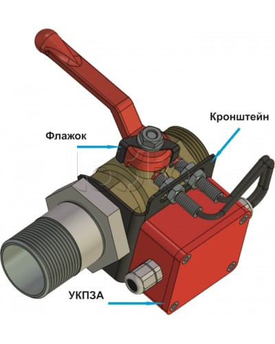 Кронштейн КШ-25-46-И (для УКПЗА v1, v2) Спецавтоматика в Москве Дополнительное оборудование пожаротушения Pintop.ru