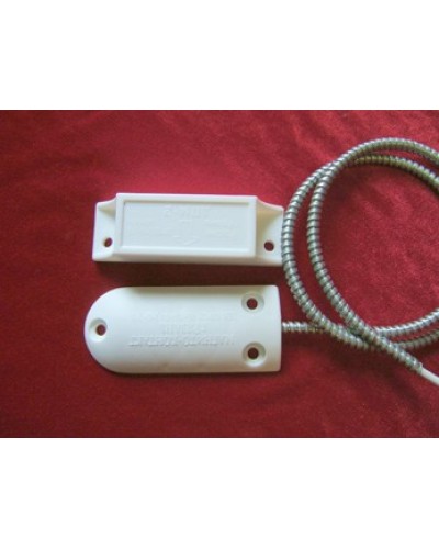 Датчик положения магнитогерконовый Магнито-Контакт ДПМ-2 исп. 07 (металлорукав из нержавеющей стали) в Москве Извещатели охранные Pintop.ru