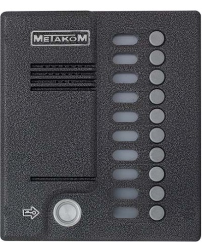 Блок вызова домофона Метаком MК10.2-TM4EN в Москве Вызывные аудиопанели малоабонентные Pintop.ru