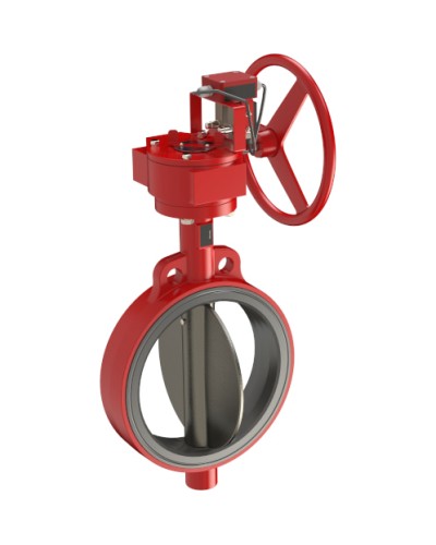 Затвордисковый с ручным приводом с контролем положения УКПЗА Спецавтоматика 3т 200/1,6(Р)-Ф.У3.1-АМК-200v1 в Москве Затворы дисковые Pintop.ru