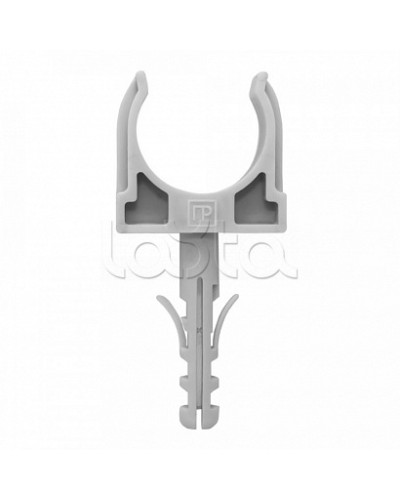 Крепеж-клипса с дюбелем серая д16 (100шт/1500шт уп/кор) Промрукав (PR13.0295) в Москве Держатели, клипсы, скобы Pintop.ru