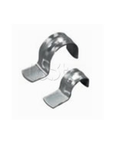 Скоба оцинкованная однолапковая без монтажного отверстия, для трубы D63мм (1уп = 50шт) Экопласт (43761) в Москве Держатели, клипсы, скобы Pintop.ru