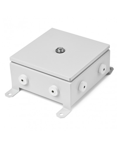 Коробка монтажная огнестойкая металлическая герметичная КМОМГ (8к х 2,5мм) 150х150х60 IP 54 (6 вводов) ПожТехКабель (076-402) в Москве Распределительные коробки Pintop.ru