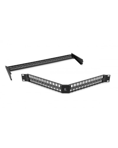 Угловая модульная патч-панель 19, 48 портов, 1U Cabeus (PLBHD-48-CON) в Москве Патч панель Pintop.ru