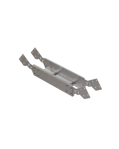 Вертикальный шарнирный угол 150х150х1,2 мм HD85 N КМ-профиль (LSHL150-150-1.2 HD85 N) в Москве Аксессуары для лотков Pintop.ru