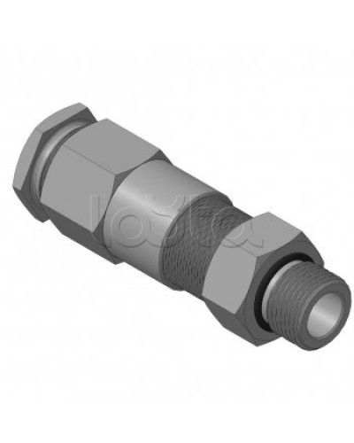 Кабельный ввод для бронированного кабеля с двойным уплотнением резьбой G1/2, внешним диаметром кабеля D=11-15 мм и проходным диаметром кабеля d=6-10 мм Спектрон КВБ-15/10-2У-М-G1/2 в Москве Аксессуары для кабель-канала Pintop.ru