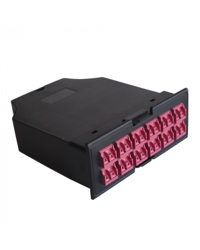 MPO кассета OM4, для LAN-FRM-PP-STP/1U, 24xLC, тип B, черная LANMASTER (LAN-FRM-IN-2MB-24LC/OM4) в Москве Патч-корды оптические Pintop.ru