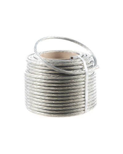 Трос стальной в ПВХ изоляции d=10.0 мм, катушка 50 метров REXANT (09-5300) в Москве Крепежные изделия Pintop.ru