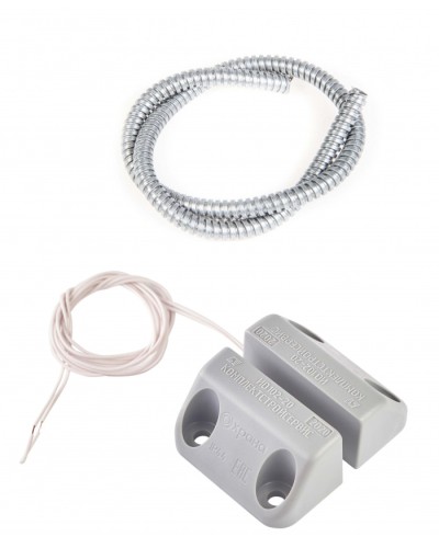 Извещатель охранный точечный магнитоконтактный накладной Комплектстройсервис ИО 102-20 Б2П (3) (металлический рукав) в Москве Извещатели охранные Pintop.ru