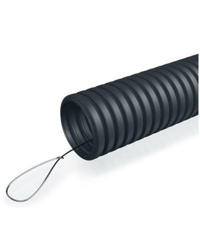 Труба гофрированная ПНД 25 мм с зондом ПожТехКабель (50 м) в Москве Труба гофрированная Pintop.ru