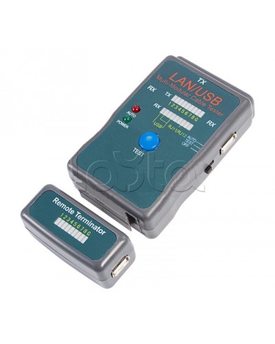 Тестер кабеля универсальный RJ-45+USB (HY-251454CT) REXANT 12-1011 в Москве Тестеры для систем видеонаблюдения Pintop.ru