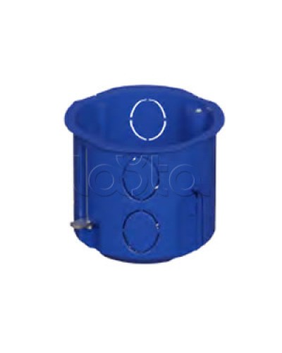 Коробка установочная для г/к D68x62мм с металл. лапками, межцентр 71мм, синий IP20 (1шт) Экопласт (44665-1) в Москве Распределительные коробки Pintop.ru