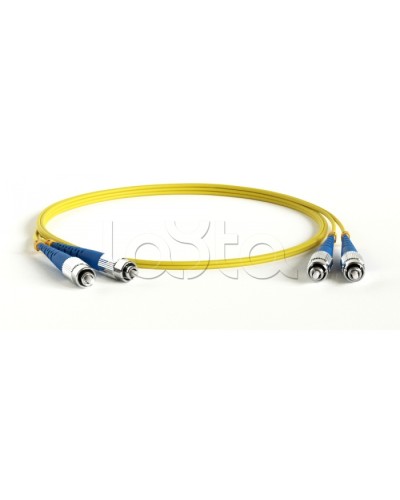 Патч-корд волоконно-оптический Hyperline FC-D2-9-FC/UR-LC/UR-H-15M-LSZH-YL в Москве Патч-корды оптические Pintop.ru
