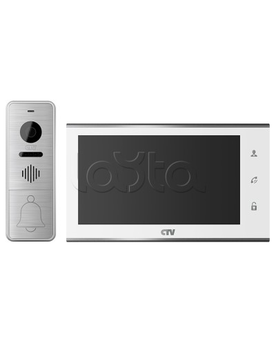 Комплект видеодомофона CTV-DP4705AHD (белый) в Москве Комплекты домофонов Pintop.ru