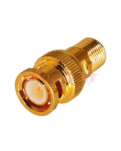 Переход гнездо F - штекер BNC GOLD (50шт/уп) PROCONNECT 05-3201-1 в Москве Коннекторы Pintop.ru