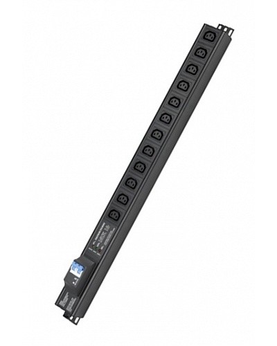 Блок распределения питания вертикальный для 19 шкафов DKC R5VIEC12CBOP в Москве Блоки розеток Pintop.ru