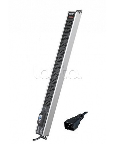 Блок распределения питания вертикальный для 19 шкафов DKC R5V12CBOPCDC19 в Москве Блоки розеток Pintop.ru