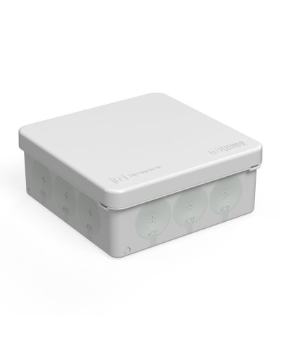 Коробка распред. 60-0303м двухкомп. безгалогенная (HF) 100х100х40 (8шт/уп) Промрукав (60-0303м) в Москве Распределительные коробки Pintop.ru