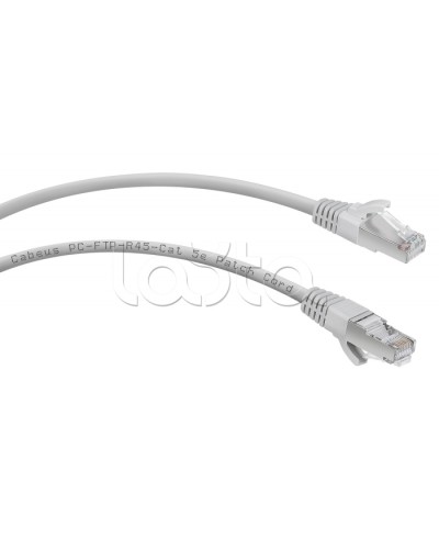 Патч-корд FTP, категория 5e, 0.5 м, экранированный, серый Cabeus PC-FTP-RJ45-Cat.5e-0.5m в Москве Патчкорды (медные) Pintop.ru