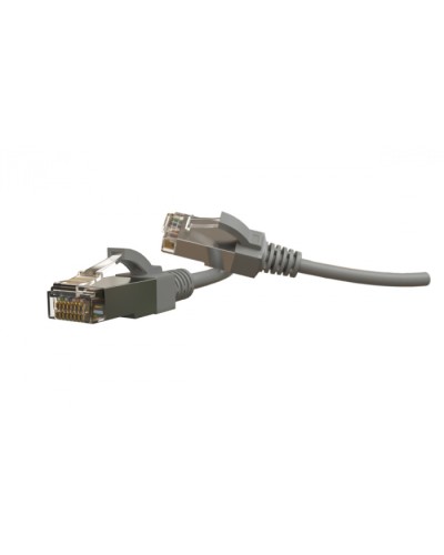 Патч-корд S/FTP Hyperline (PC-LPT-SFTP-RJ45-RJ45-C6-2M-LSZH-GY) в Москве Патчкорды (медные) Pintop.ru