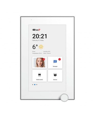 IP-видеодомофон BAS-IP AZ-07L WHITE в Москве Абонентские IP устройства Pintop.ru