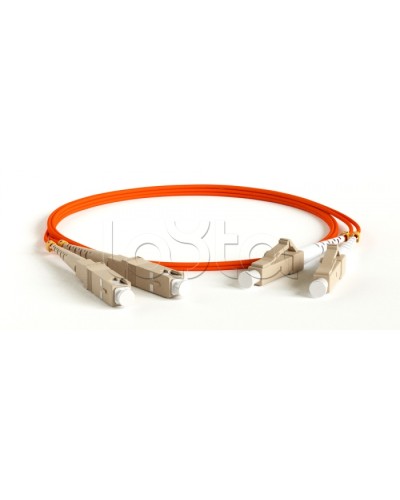Патч-корд волоконно-оптический MM 50/125, LC-SC, duplex, LSZH, 10 м Hyperline FC-D2-50-LC/PR-SC/PR-H-10M-LSZH-OR (FC-50-LC-SC-PC-10M) в Москве Патч-корды оптические Pintop.ru