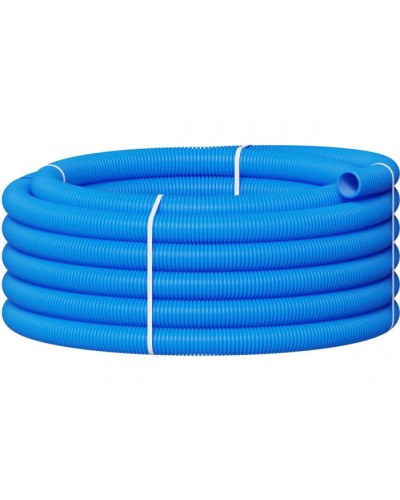 Вентиляционная труба гибкая двустенная для воздуховода (ПНД) D90мм цвет голубой(1шт=50м) Экопласт 803090TR-1 в Москве Гладкая труба Pintop.ru