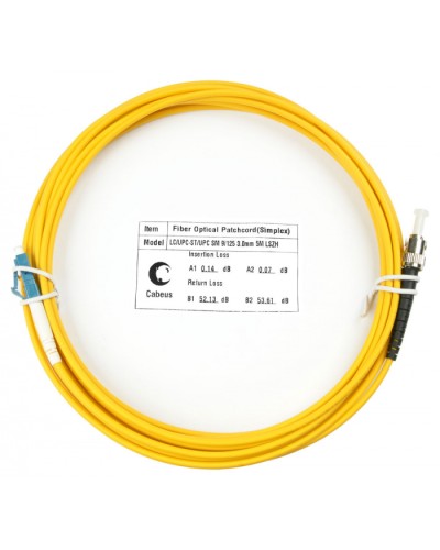 Шнур оптический simplex LC-ST 9/125 sm 10м LSZH Cabeus FOP(s)-9-LC-ST-10m в Москве Патч-корды оптические Pintop.ru