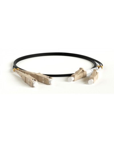 Патч-корд волоконно-оптический Hyperline FC-D2-50-LC/PR-SC/PR-H-15M-LSZH-BK в Москве Патч-корды оптические Pintop.ru