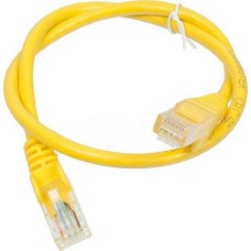 Патч-корд RJ45 - RJ45, 4 пары, UTP, категория 6, 5 м, желтый, LSZH LANMASTER LAN-PC45/U6-5.0-YL