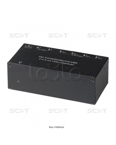 Распределитель видеосигнала HDCVI/HDTVI/AHD/CVBS SC&T CD408HD в Москве Видеоусилители, Модуляторы, Делители Pintop.ru