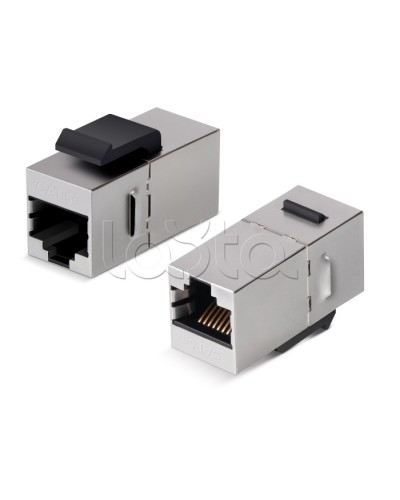 Адаптер проходной Cabeus CA-KJ-8p8c-C5e-SH в Москве Проходные адаптеры RJ-45 и разветвители Pintop.ru