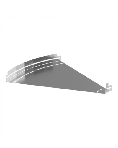 Угол горизонтальный изменяемый 0-45 градусов Стандарт INOX (AISI 304) 600х50 Промрукав (PR16.3602) в Москве Аксессуары для лотков Pintop.ru