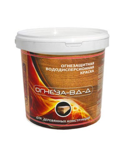 Краска огнезащитная водно-дисперсионнаявспучивающаясядля дерева Огнеза марки «ОГНЕЗА-ВД-Д» , ведро 3 кг. в Москве Огнезащитные краски Pintop.ru