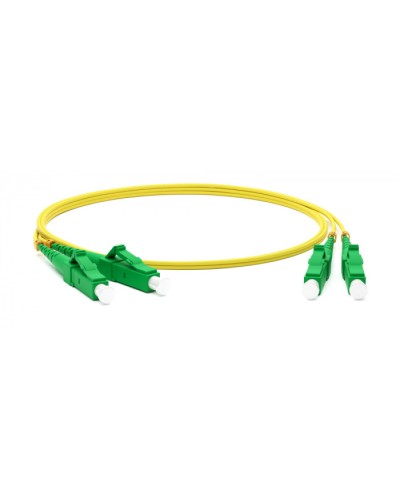 Патч-корд волоконно-оптический одномодовый SM 9/125 (OS2), LC/APC-LC/APC, duplex, LSZH, 5 м Hyperline FC-D2-9-LC/AR-LC/AR-H-5M-LSZH-YL в Москве Патч-корды оптические Pintop.ru
