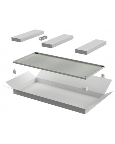 ITK LINEA N Дверь металлическая 800мм шкафа 24U сер. (LN35-24U8X-DM) в Москве Аксессуары для стоек и шкафов Pintop.ru