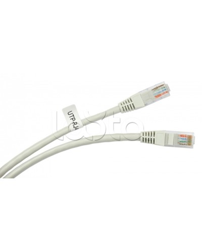 Шнур коммутационный 2xRJ-45/8P8C U/UTP кат.5е (1 м) Cabeus PC-UTP-RJ45-Cat.5e-1m в Москве Патчкорды (медные) Pintop.ru