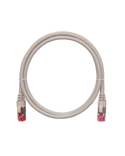 Шнур коммутационный 2хRJ45/8P8C S/FTP кат.6A (NMC-PC4SA55B-010-C-GY) NIKOMAX (1м) в Москве Патчкорды (медные) Pintop.ru