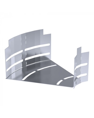 Угол горизонтальный изменяемый 0-45 градусов Стандарт INOX (AISI 316) 200х100 Промрукав (PR16.3622) в Москве Аксессуары для лотков Pintop.ru
