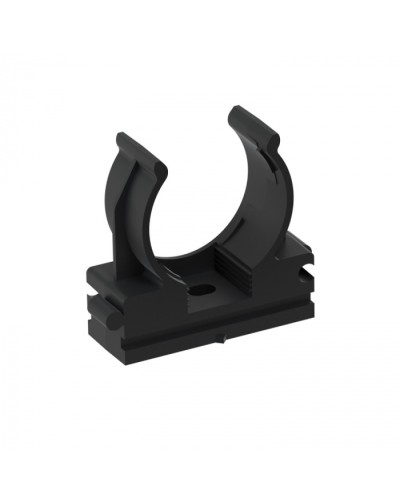 CFQ25 Держатель (клипса) для труб, для монтажного пистолета D25мм, цвет чёрный (50шт) Экопласт (41525BL) в Москве Держатели, клипсы, скобы Pintop.ru